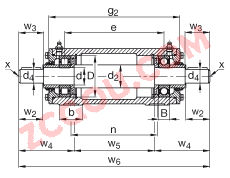 FAG?ֱ��ʽ�������Ԫ VRE315-D, ���ʷ֣����һ����Ϊ������е�Բ��������� NU�Լ���Ϊ��λ��е������У�֬�󻬣���ձ�ܷ⣫V��Ȧ