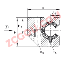 INA?ֱ������м��������Ԫ KGSCS40-PP-AS, �Ե���ֱ������У���ʽ������ƣ��ܷ⣬֬�󻬣���������ʩ