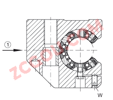 INA?ֱ������м��������Ԫ KGSCS40-PP-AS, �Ե���ֱ������У���ʽ������ƣ��ܷ⣬֬�󻬣���������ʩ