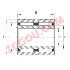 INA?������� NAO30X45X26-ZW-ASR1, �޵��ߣ�˫��