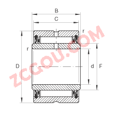 INA?������� NA4903-2RSR, �ߴ�ϵ�� 49�����ഽ�ܷ�
