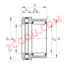 INA?����/��������� NKX15, ���� DIN 5429 ��׼�������������������޶˸ǣ�����