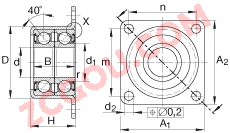INA?�ǽӴ�����е�Ԫ ZKLR2060-2RS, ˫���ݶ���װ�����ഽ�ܷ�