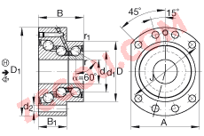 INA?�ǽӴ�����е�Ԫ DKLFA30110-2RS, ˫���ݶ���װ�����ഽ�ܷ⣬��ƽ�˵ķ���