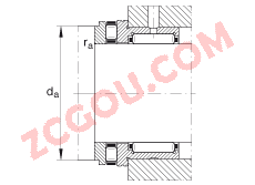 INA?����/����Բ��������� NKXR35, ���� DIN 5429 ��׼�������������������޶˸ǣ�����