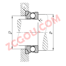 FAG?���������� 53232-MP + U232, ���� DIN 711/ISO 104 ��׼����Ҫ�ߴ磬���򣬴����������Ȧ����Ȧ���ɷ���