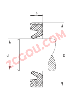 INA?�ܷ�Ȧ GR5X10X2, NBR �𽺣��������ⲿ�ֹǼ�