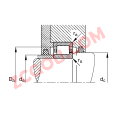 FAG?Բ��������� NJ2312-E-TVP2, ���� DIN 5412-1 ��׼����Ҫ�ߴ�, �붨λ���, �ɷ���, �����ּ�