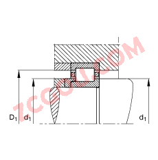 FAG?Բ��������� NJ2315-E-TVP2 + HJ2315E, ���� DIN 5412-1 ��׼����Ҫ�ߴ�, �� L ��Ȧ����λ���, �ɷ���, �����ּ�