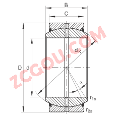 INA?ؽ GE45-DO-2RS,  DIN ISO 12 240-1 ׼, άഽܷ