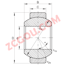 INA?ؽ GE8-FO,  DIN ISO 12 240-1 ׼ά