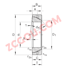 INA?ǽӴؽ GE120-SX,  DIN ISO 12 240-2 ׼ά