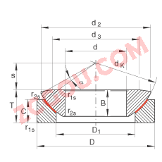 INA?�����ؽ���� GE240-AW, ���� DIN ISO 12 240-3 ��׼����ά��