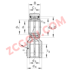 INA?Һѹ�˶���� GIHNRK12-LO, ���� DIN ISO 12 240-4 ��׼�����������Ƽн�װ�ã���ά��