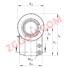 INA?Һѹ�˶���� GIHNRK80-LO, ���� DIN ISO 12 240-4 ��׼�����������Ƽн�װ�ã���ά��
