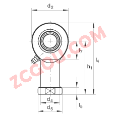 INA?�˶���� GIR40-DO-2RS, ���� DIN ISO 12 240-4 ��׼�������������ƣ���ά�������ഽ�ܷ�
