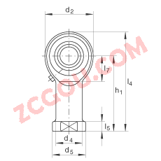 INA?˶ GIKL30-PB,  DIN ISO 12 240-4 ׼ƣά