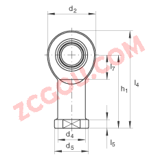 INA?�˶���� GIR45-UK-2RS, ���� DIN ISO 12 240-4 ��׼�������������ƣ���ά�������ഽ�ܷ�