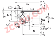 INA?���������� XSI140414-N, ��׼ϵ�� 14�� �ڲ��ĳ��ֳݣ����ഽ�ܷ�