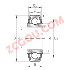 INA?����������� 204-KRR, Բ����Ȧ����Ȧ����ϣ����� R ���ܷ�