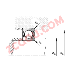 FAG S6202-2RSR,  DIN 625-1 ׼Ҫߴ, ͸ʴഽܷ