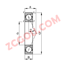FAG? B7028-E-T-P4S, ڣɶԻԪװӴ  = 25㣬ƹ