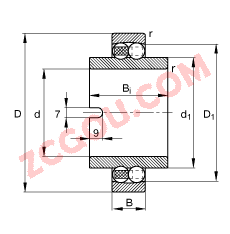FAG?�Ե�������� 11212-TVH, ���� DIN 630 ��׼����Ҫ�ߴ磬��Ȧ�ӳ�