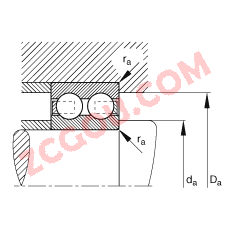 FAG?������ 4205-B-TVH, ���� DIN 625-3 ��׼����Ҫ�ߴ磬˫��