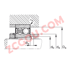 FAG?�Ե�������� 2210-K-2RS-TVH-C3 + H310, ���� DIN 630 �� DIN 5415 ��׼����Ҫ�ߴ�, ��׶�׺ͽ����ף����ഽ�ܷ�