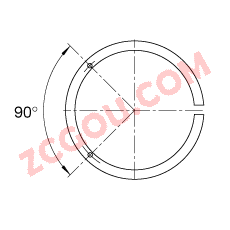 FAG?ж AHX3188G-H,  DIN 5416 ׼Ҫߴ, ׶ 1:12