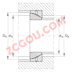 INA?ǽӴؽ GE65-SX,  DIN ISO 12 240-2 ׼ά