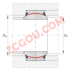 INA?ؽ GE140-UK-2RS,  DIN ISO 12 240-1 ׼, άഽܷ