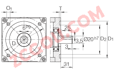 INA?ֱ��ִ���� MKLF52145-ZR, �����������෴�����˶�