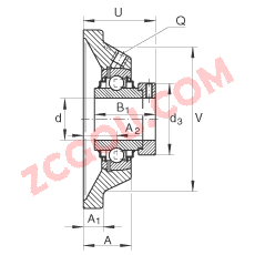 INA?�������Ԫ RCJ75, ���ĸ���˨�׵ķ������������Ԫ��������ƫ����Ȧ��R�ܷ�