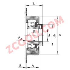 INA?�������Ԫ RCSMF30, ��������˨�׵ķ������������Ԫ���ְ壬�𽺳ĵ棬ƫ����Ȧ��P���ܷ�