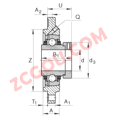 INA?�������Ԫ TFE25, ���ĸ���˨�׵ķ������������Ԫ������͹���������ƫ����Ȧ��T ���ܷ�