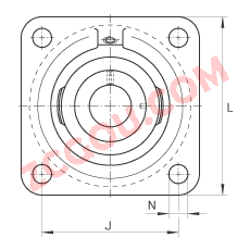 INA?�������Ԫ TCJ60-N, ���ĸ���˨�׵ķ������������Ԫ��������ƫ����Ȧ��T ���ܷ�