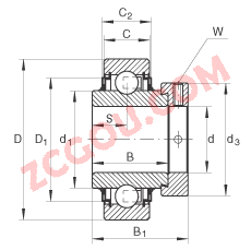 INA?����������� E30-KLL, Բ����Ȧ��ƫ����Ȧ��λ�� ���� L ���ܷ�