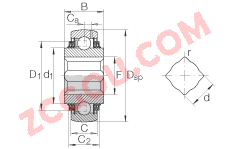 INA?����������� GVK104-209-KTT-B-AS2/V, ������Ȧ����������Ȧ������ T ���ܷ�