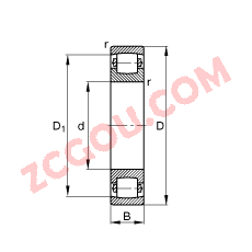 FAG?���ι������ 20319-MB, ���� DIN 635-1 ��׼����Ҫ�ߴ�