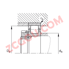 FAG?���ι������ 20224-K-MB-C3, ���� DIN 635-1 ��׼����Ҫ�ߴ�, ׶�ף�׶�� 1:12