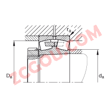 FAG?���Ĺ������ 24048-B-K30-MB, ���� DIN 635-2 ��׼����Ҫ�ߴ�, ׶�ף�׶�� 1:30