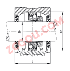 FAGֱʽ SNV072-L + 2306-K-TVH-C3 + H2306X100 + DH606,  DIN 736/DIN737 ׼Ҫߴ磬ʷ֣׶׺ͽ׵ԵУ˫ܷ⣬֬