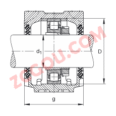 FAGֱʽ SNV110-L + 20212-K-TVP-C3 + H212X202 + DH512,  DIN 736/DIN737 ׼Ҫߴ磬ʷ֣׶׺ͽ׵ĵĹУ˫ܷ⣬֬