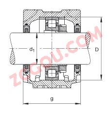 FAGֱʽ SNV072-L + 20207-K-TVP-C3 + H207X103 + FSV507,  DIN 736/DIN737 ׼Ҫߴ磬ʷ֣׶׺ͽ׵ĵĹУëձܷ⣬֬