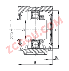 FAGֱʽ SNV072-L + 20207-K-TVP-C3 + H207X103 + DHV507,  DIN 736/DIN737 ׼Ҫߴ磬ʷ֣׶׺ͽ׵ĹιУV Ȧܷ⣬֬