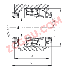 FAGֱʽ SNV200-L + 22222-E1-K + H322X314 + TSV522X314,  DIN 736/DIN737 ׼Ҫߴ磬ʷ֣׶׺ͽ׵ĵĹУԹܷ⣬֬