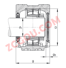 FAGֱʽ SNV120-L + 21311-E1-K + H311X115 + FSV611X115,  DIN 736/DIN737 ׼Ҫߴ磬ʷ֣׶׺ͽ׵ĵĹУëձܷ⣬֬