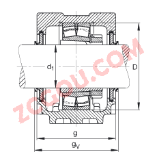 FAGֱʽ SNV180-L + 21317-E1-K + H317X300 + DHV617X300,  DIN 736/DIN737 ׼Ҫߴ磬ʷ֣׶׺ͽ׵ĵĹУV Ȧܷ⣬֬