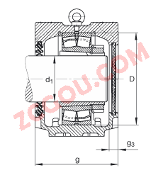 FAGֱʽ SNV280-L + 22326-E1-K + H2326X412 + DH526X412,  DIN 736/DIN737 ׼Ҫߴ磬ʷ֣׶׺ͽ׵ĵĹУ˫ܷ⣬֬